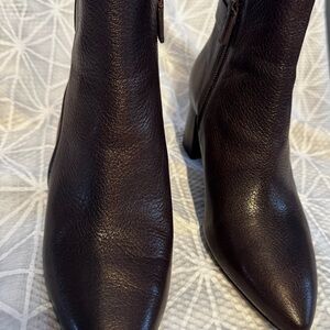 Cole Haan Espresso Leather Heeled Boots